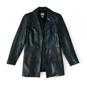 Neiman Marcus black leather jacket